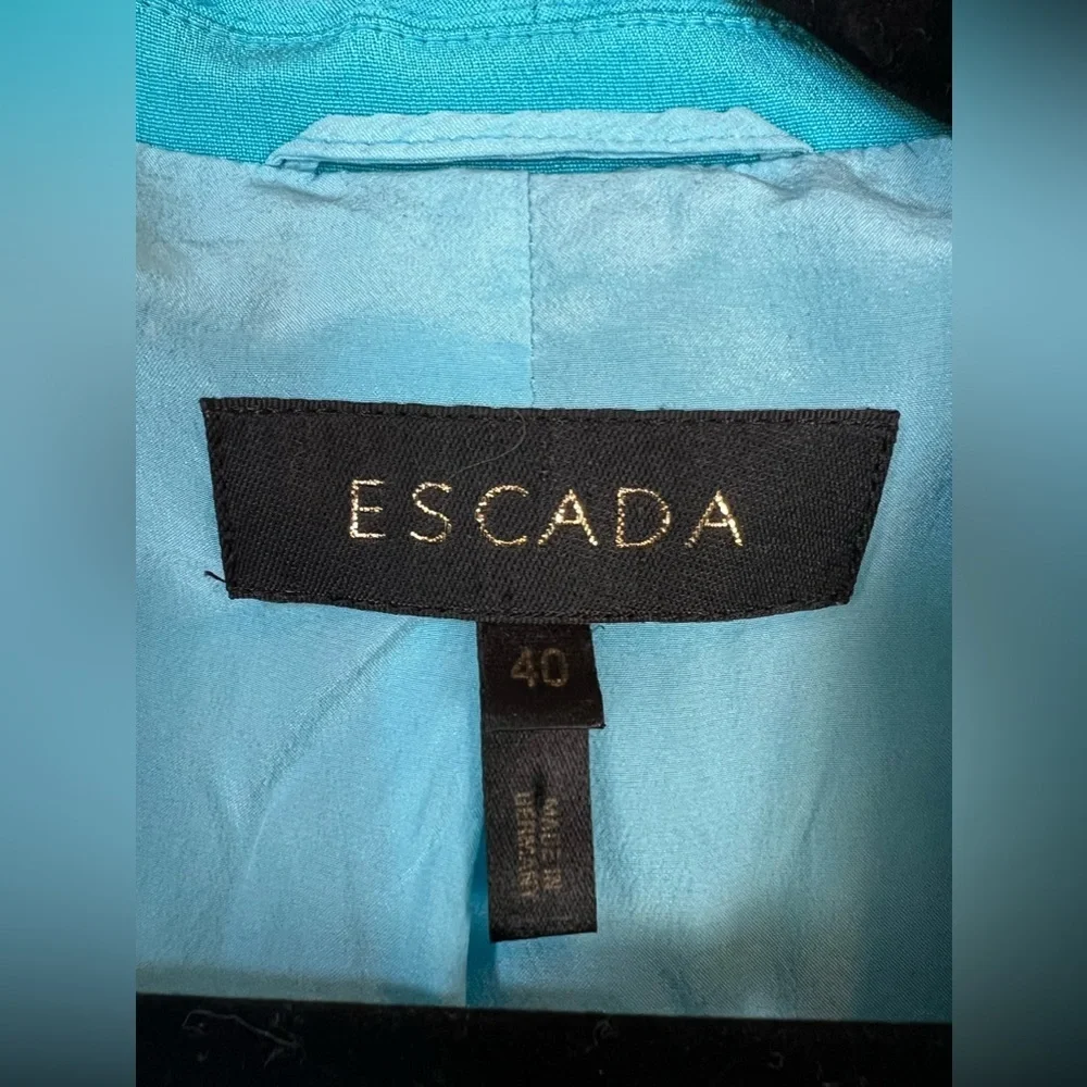 Escada vintage silk embellished blazer size 40